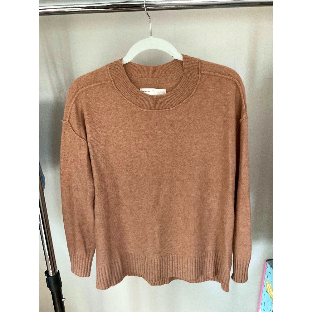 Pilcro via Anthropologie: Angie Seamed Cashmere Sweater
